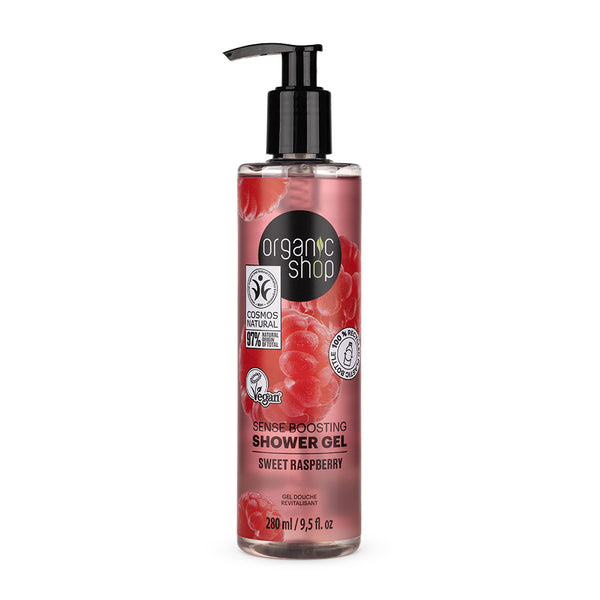 organic shop Sense Boosting Shower Gel Sweet Raspberry