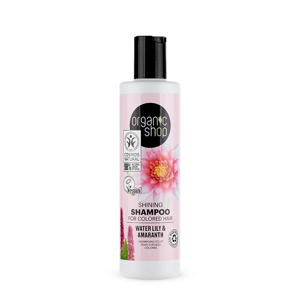 organic shop Shining Shampoo For Colored Hair Water Lily & Amaranth