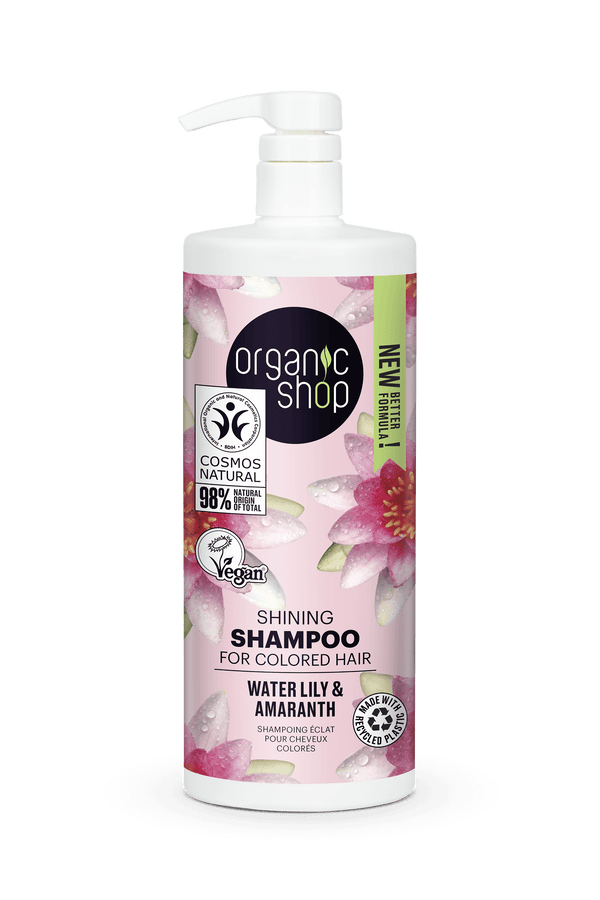 organic shop Shining Shampoo for Colored Hair Water Lily and Amaranth