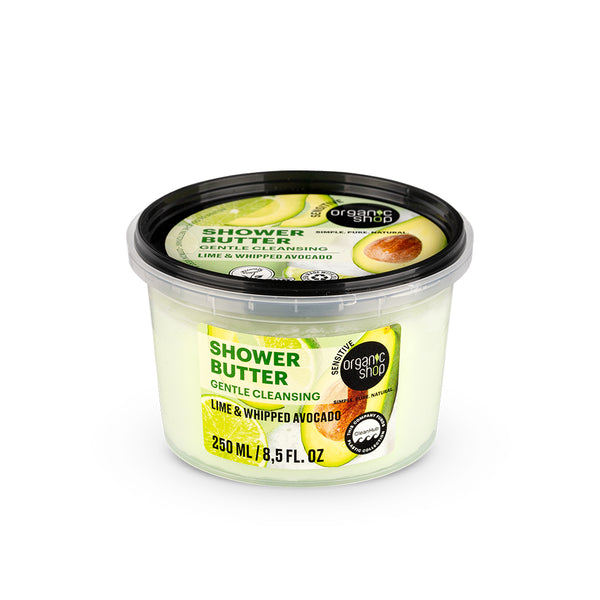 Organic Shop Shower Butter Gentle Cleansing Lime & Whipped Avocado