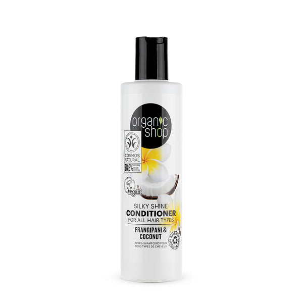 organic shop Silky Shine Conditioner For All Hair Types Frangipani & Coconut