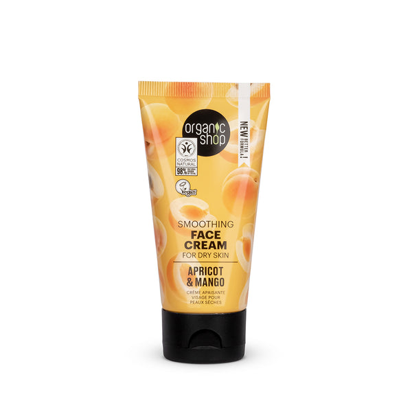 organic shop Smoothing Face Cream For Dry Skin Apricot & Mango