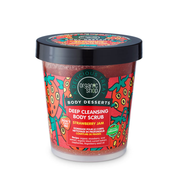 organic shop Strawberry Jam Deep Cleansing Body Scrub