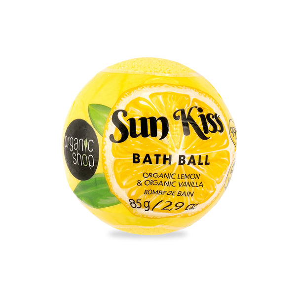 organic shop Sun Kiss Organic Lemon & Organic Vanilla Bath Bomb