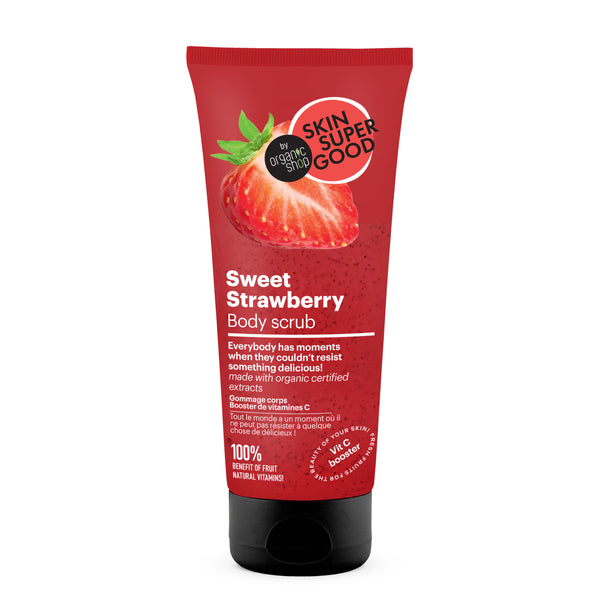 organic shop Sweet Strawberry Body Scrub. Vitamin C Booster