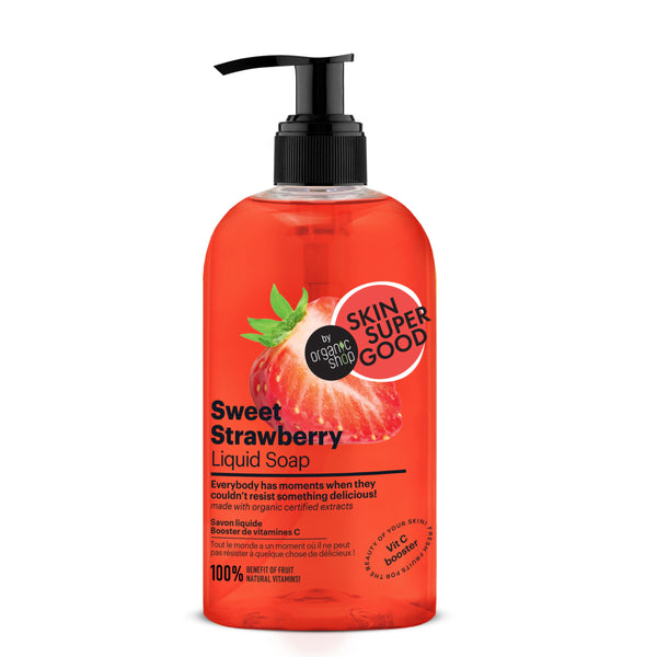 organic shop Sweet Strawberry Liquid Soap. Vitamin C Booster