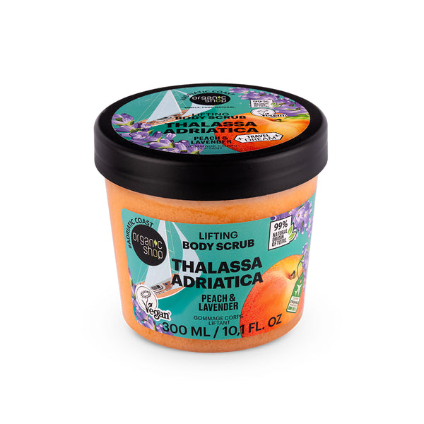 organic shop Thalassa Adriatica Body Scrub Lifting. Peach & Lavender