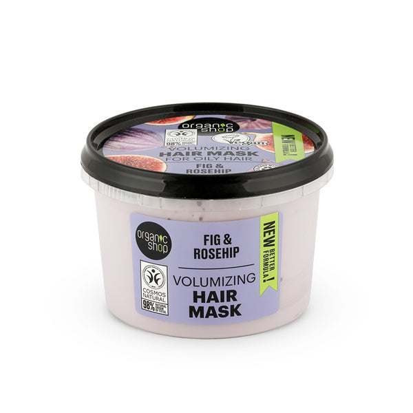 organic shop Volumizing Hair Mask For Oily Hair Fig & Rosehip