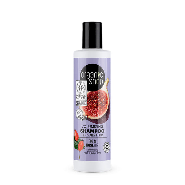 organic shop Volumizing Shampoo For Oily Hair Fig & Rosehip