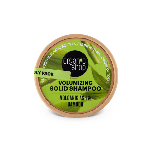 organic shop Volumizing Solid Shampoo Bar. Volcanic Ash & Bamboo