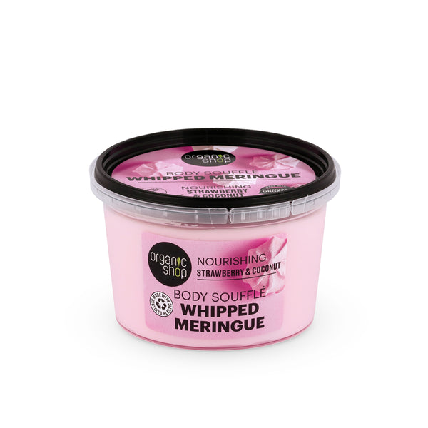 Organic Shop Whipped Meringue Body Souffle. Nourishing. Strawberry & Coconut