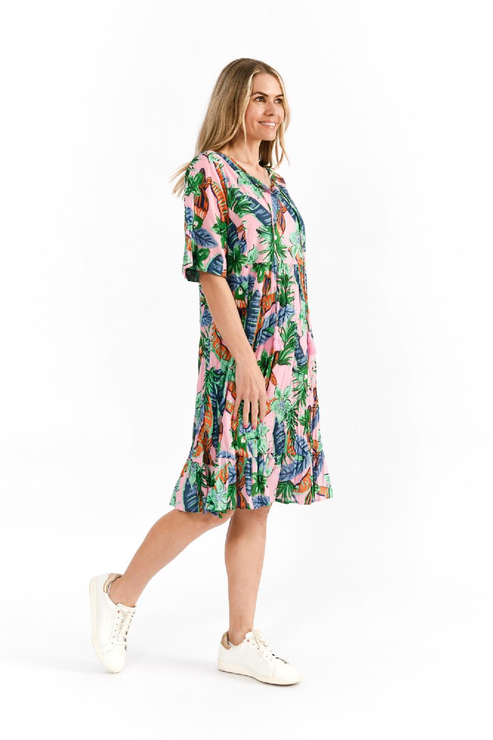 Oriëntique Charli Tassel Tie Dress