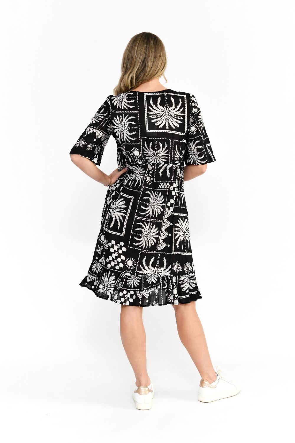 Oriëntique Charli Tassel Tie Dress