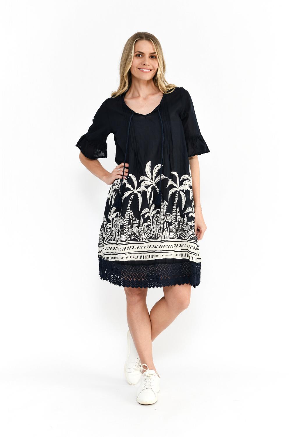 oriëntique Hannah Tunic Boho Short Sleeve