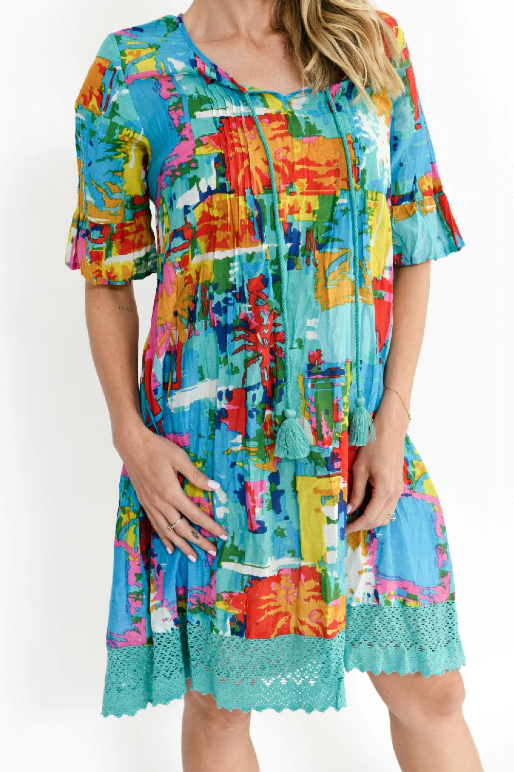 Oriëntique Hannah Tunic Boho Short Sleeve