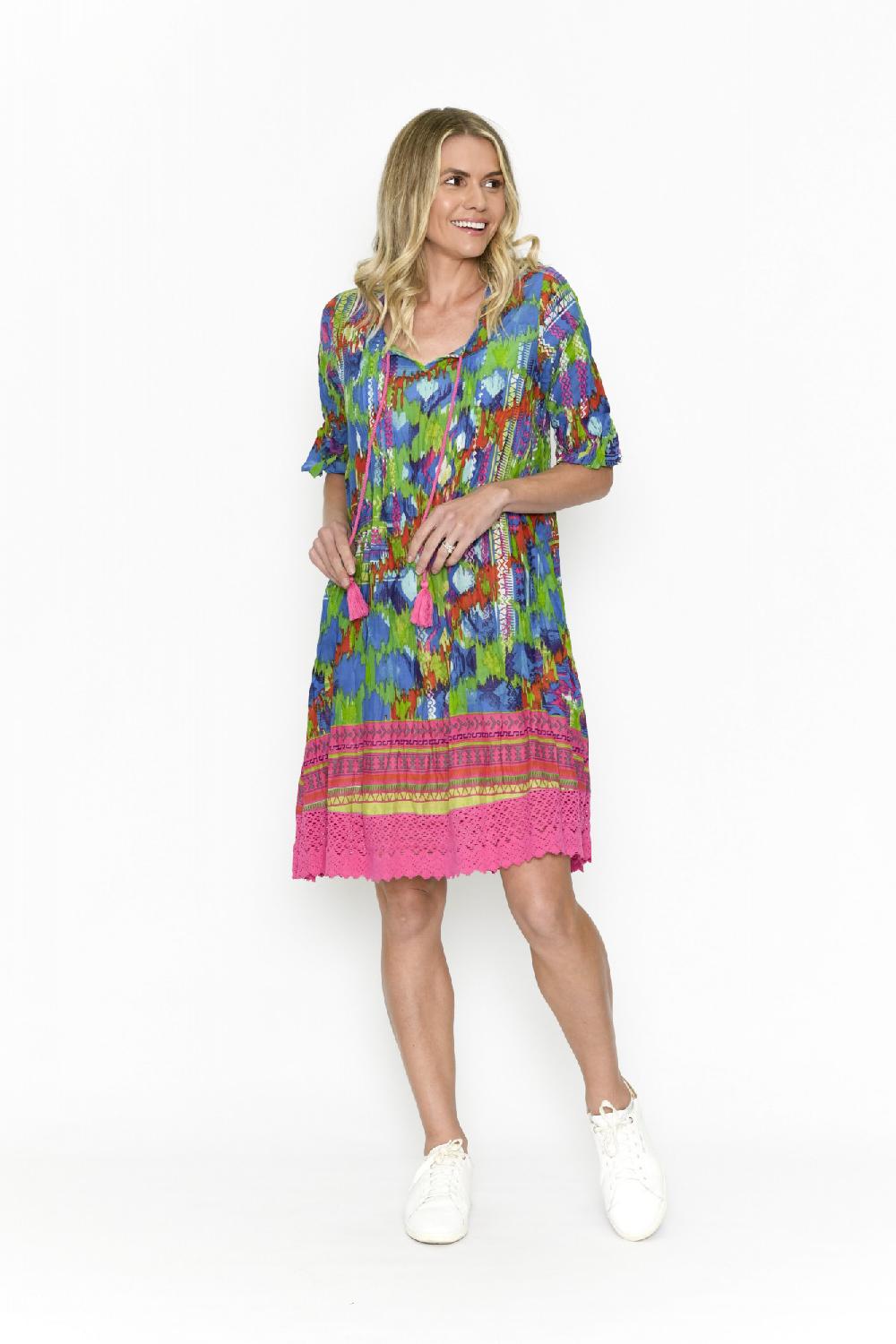 oriëntique Hannah Tunic Boho Short Sleeve