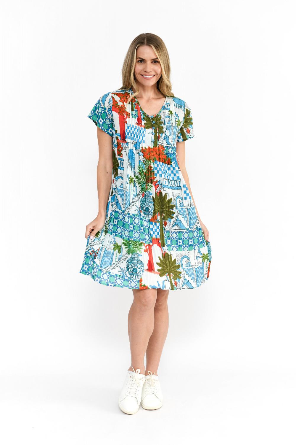 oriëntique Nicola Dress Cap Sleeve