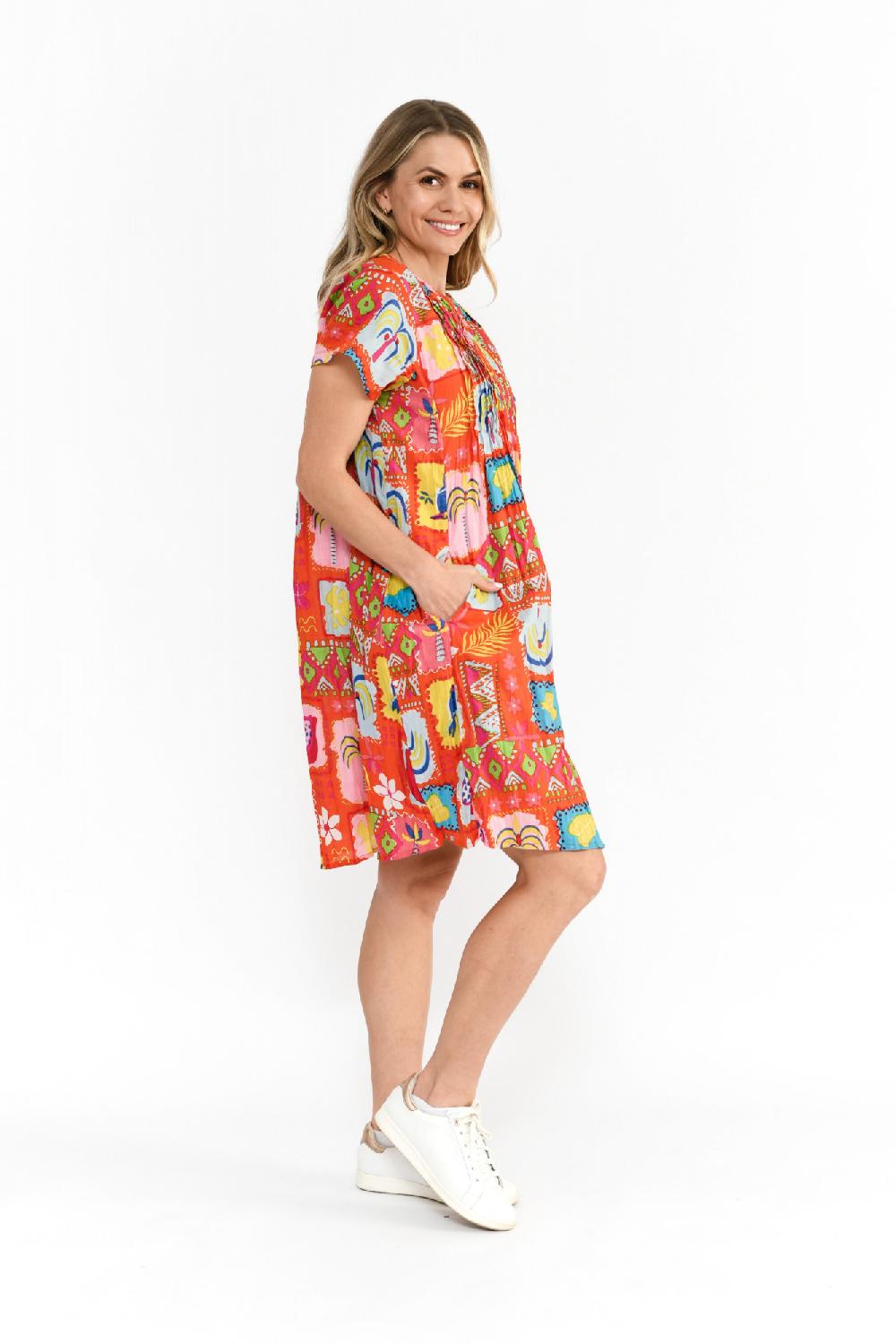 Oriëntique Nicola Dress Cap Sleeve