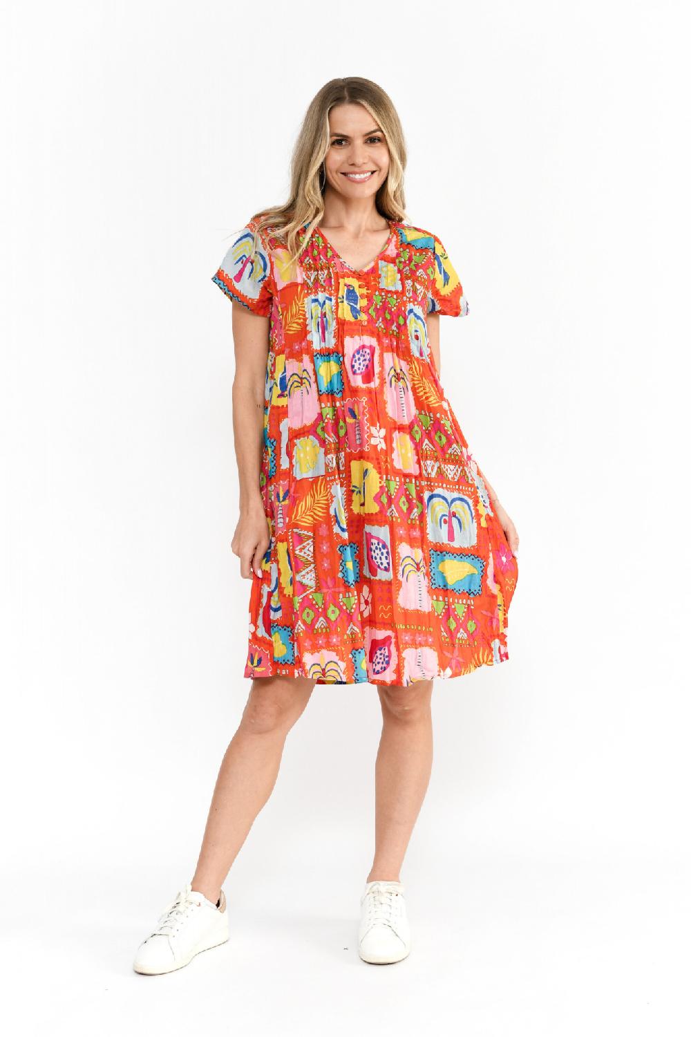 oriëntique Nicola Dress Cap Sleeve