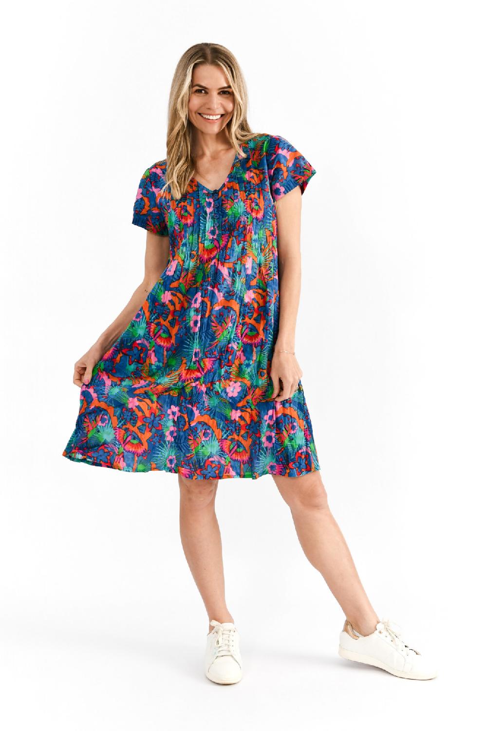 oriëntique Nicola Dress Cap Sleeve