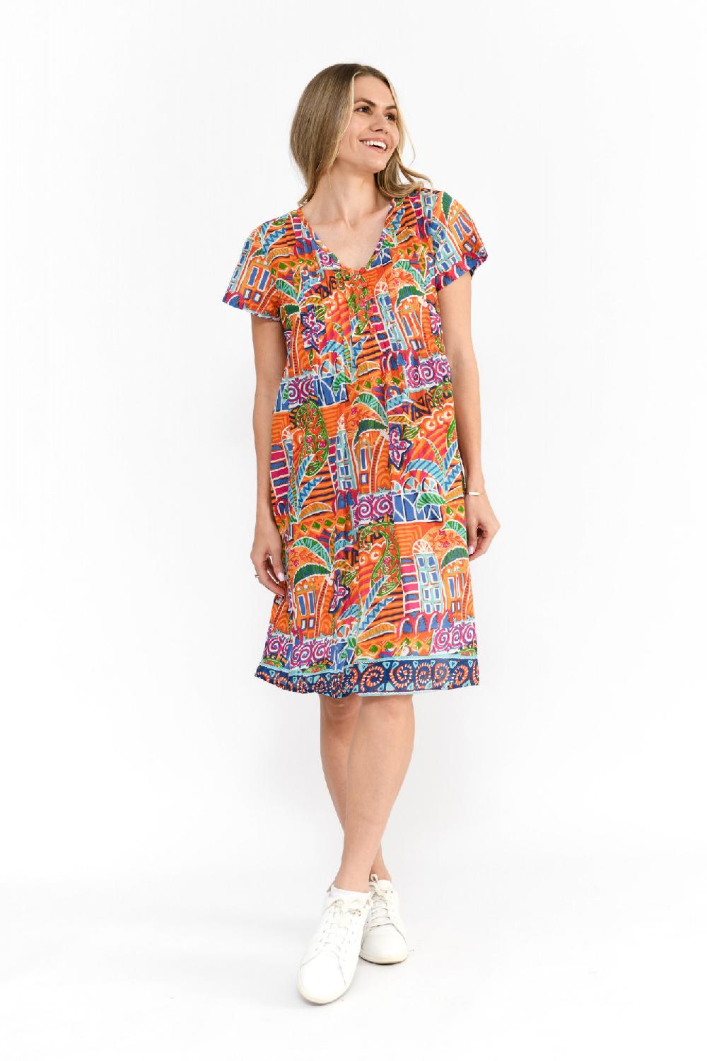 oriëntique Nicola Dress Cap Sleeve