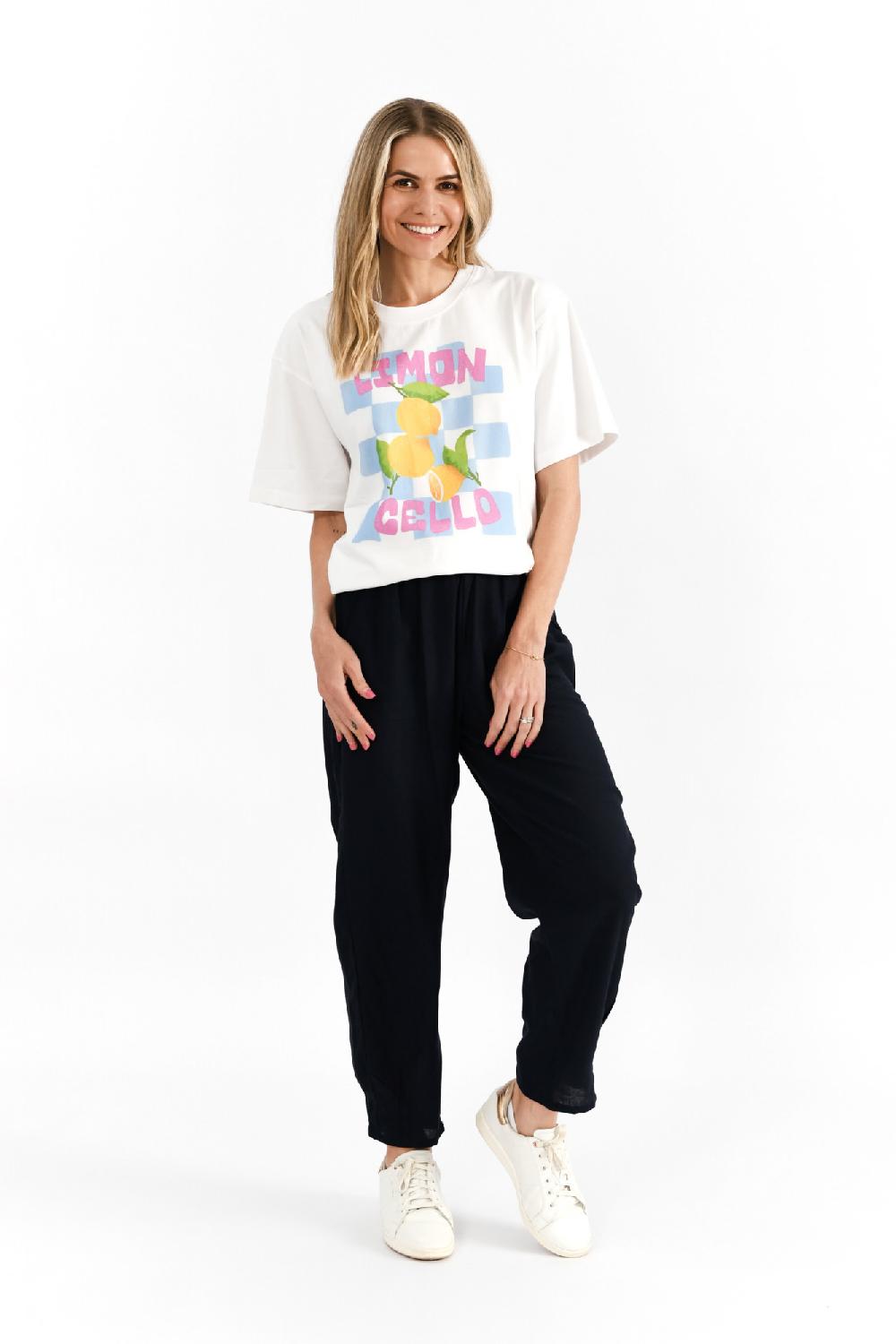 oriëntique Ruby Crew Neck Printed Tshirt