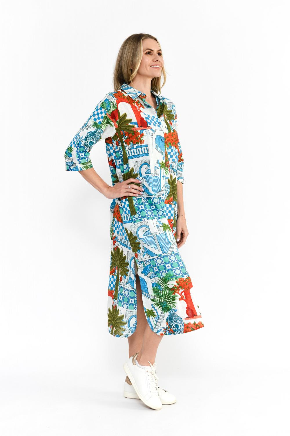 Oriëntique Sofia Shirt Dress