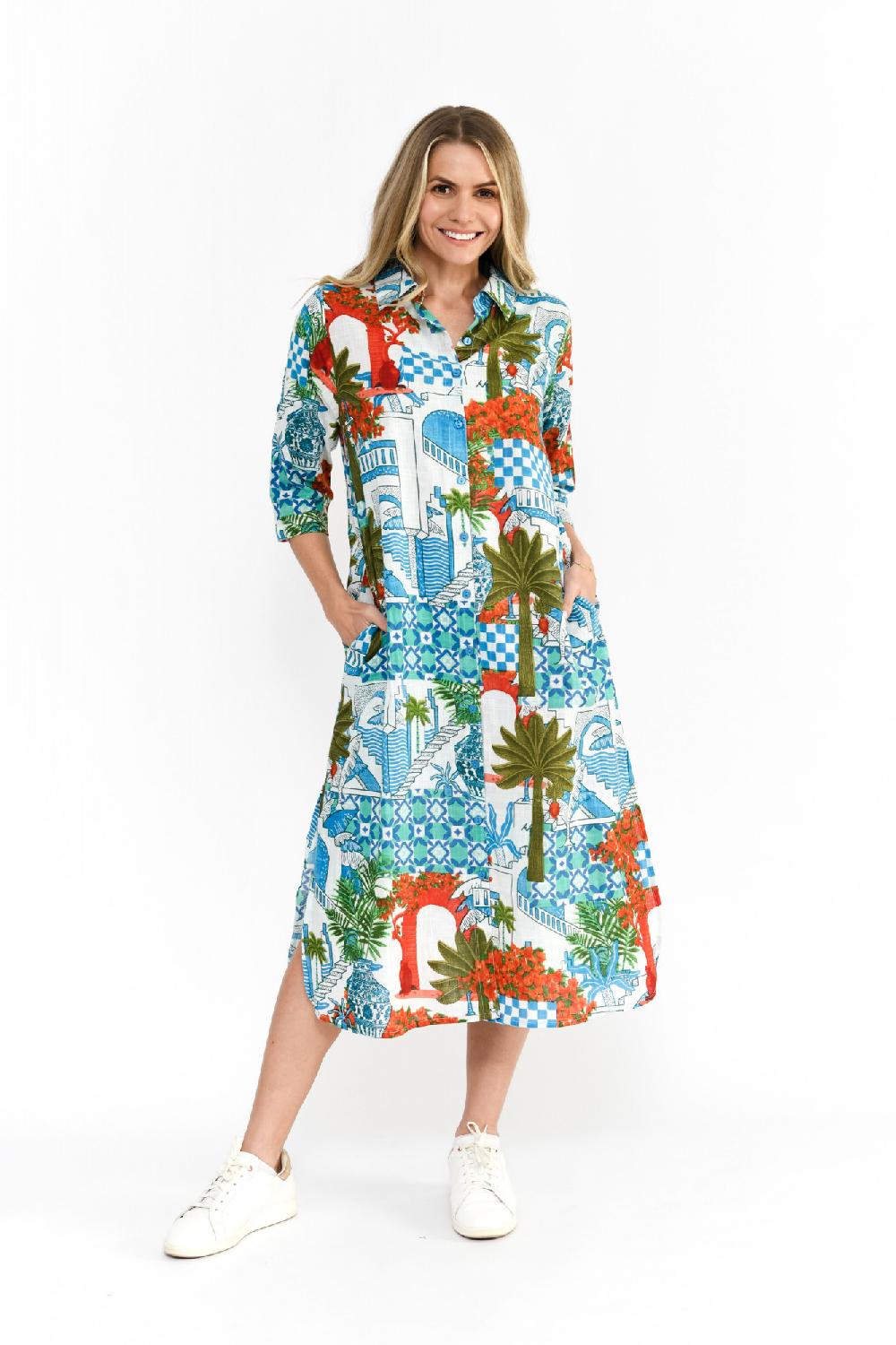 oriëntique Sofia Shirt Dress
