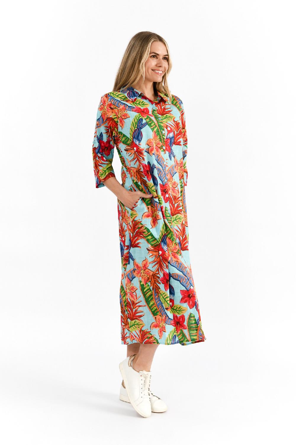 Oriëntique Sofia Shirt Dress