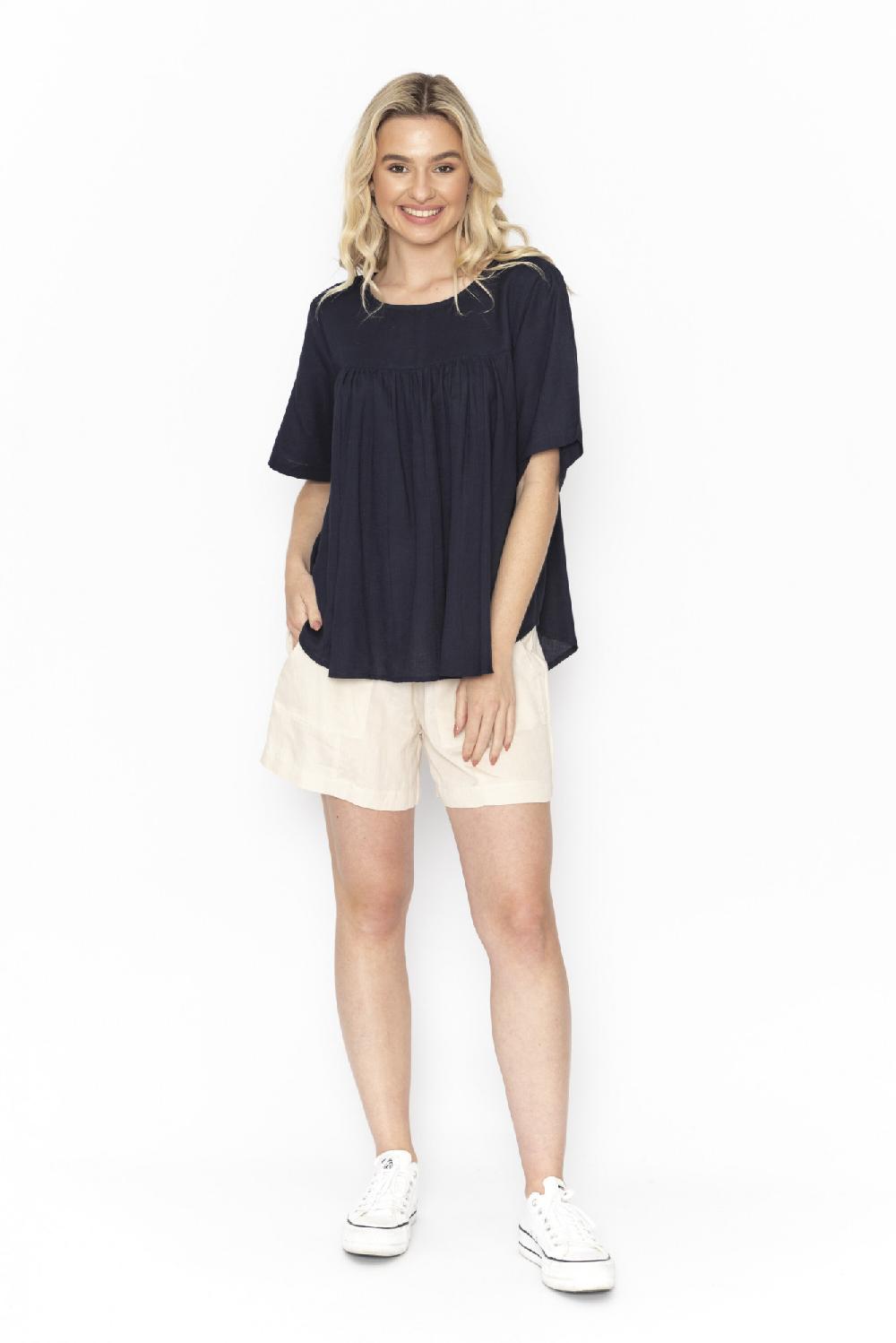 oriëntique Stephanie Linen Top