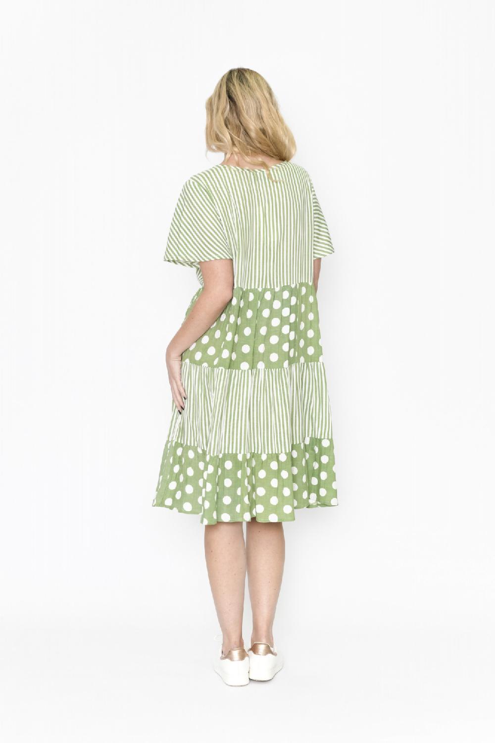 Oriëntique Sydney Dress Round Neck Layers