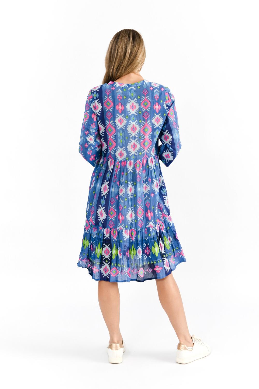 Oriëntique Vivian V Neck Shirt Dress