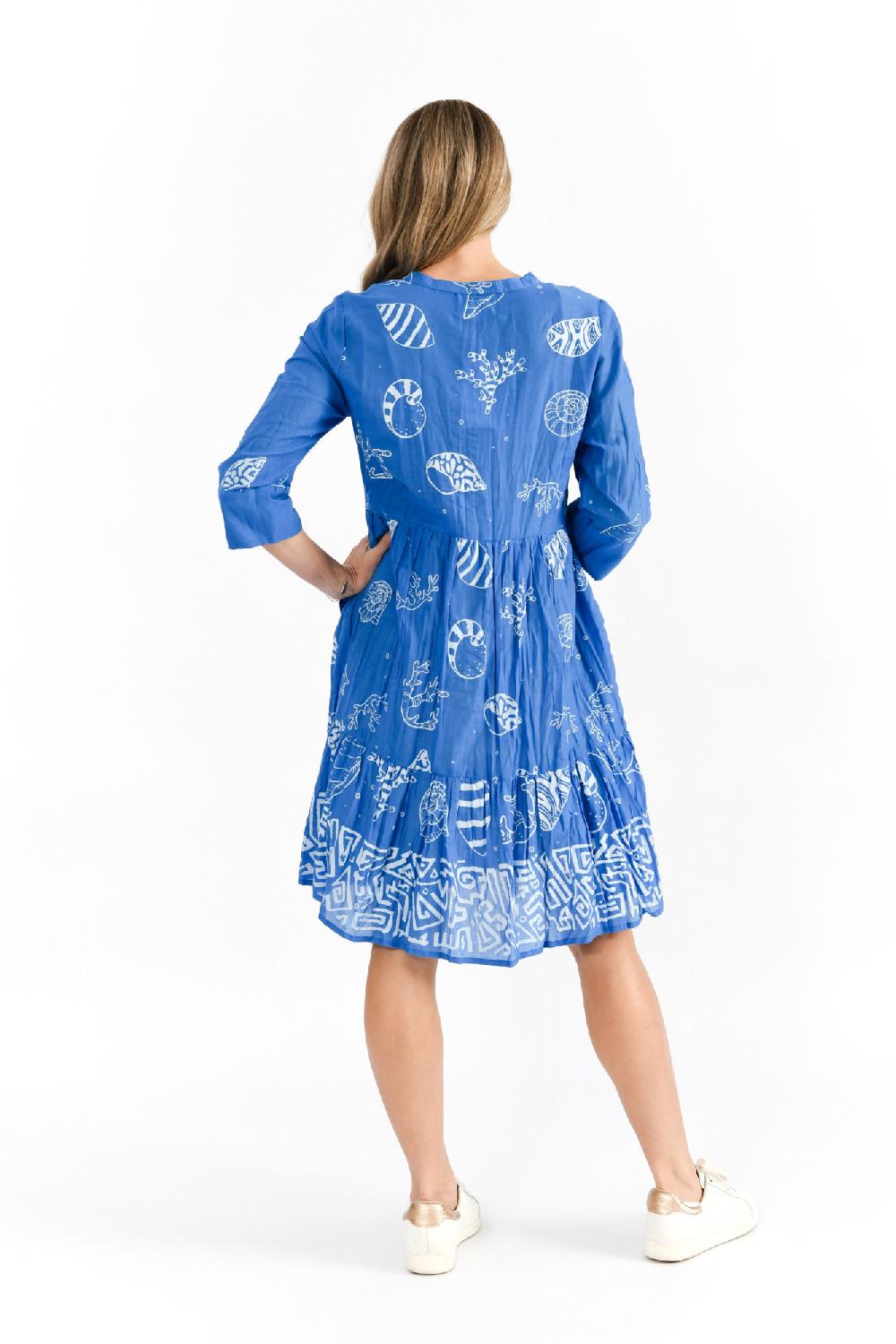 Oriëntique Vivian V Neck Shirt Dress