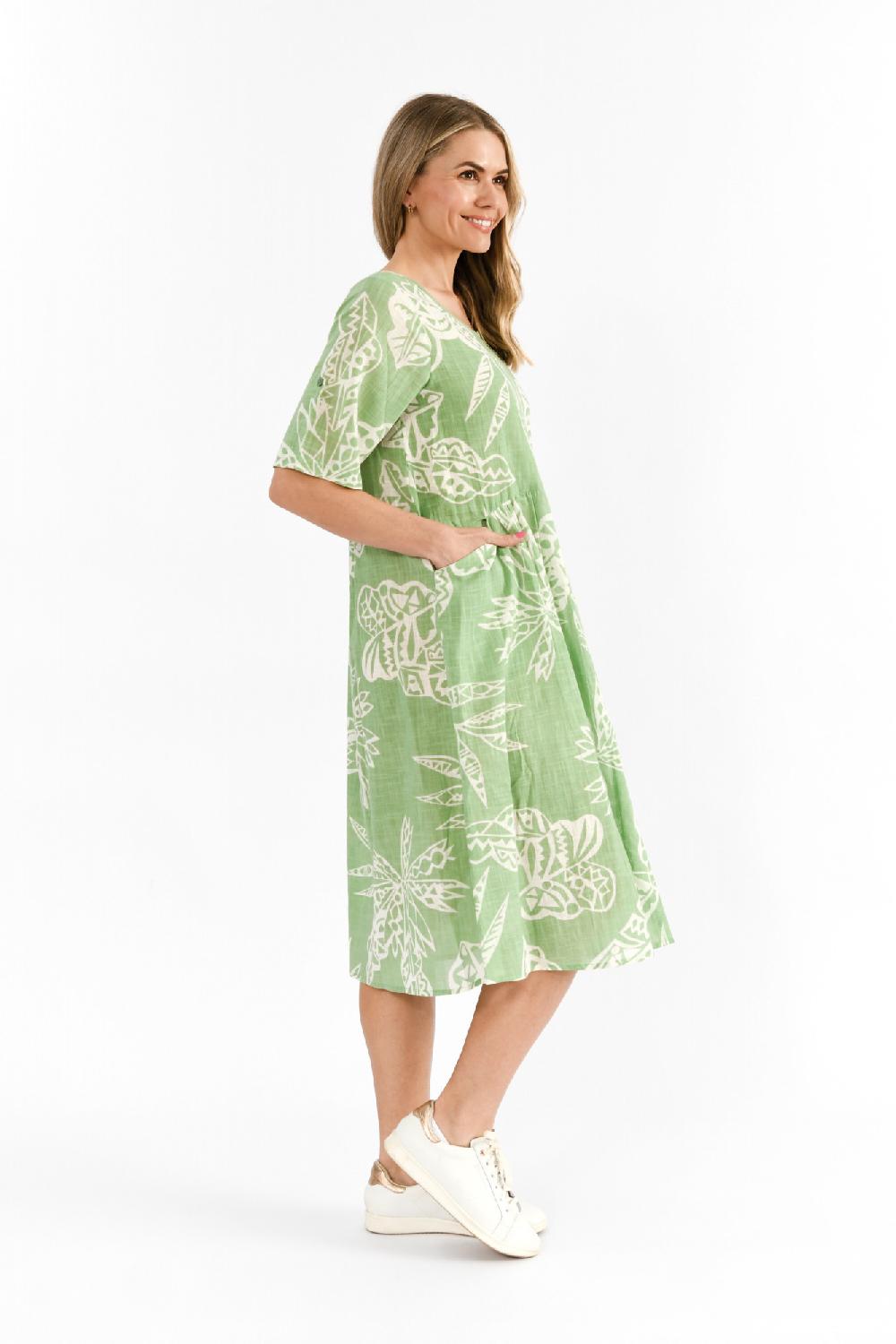 Oriëntique Yvonne Dress Round Neck