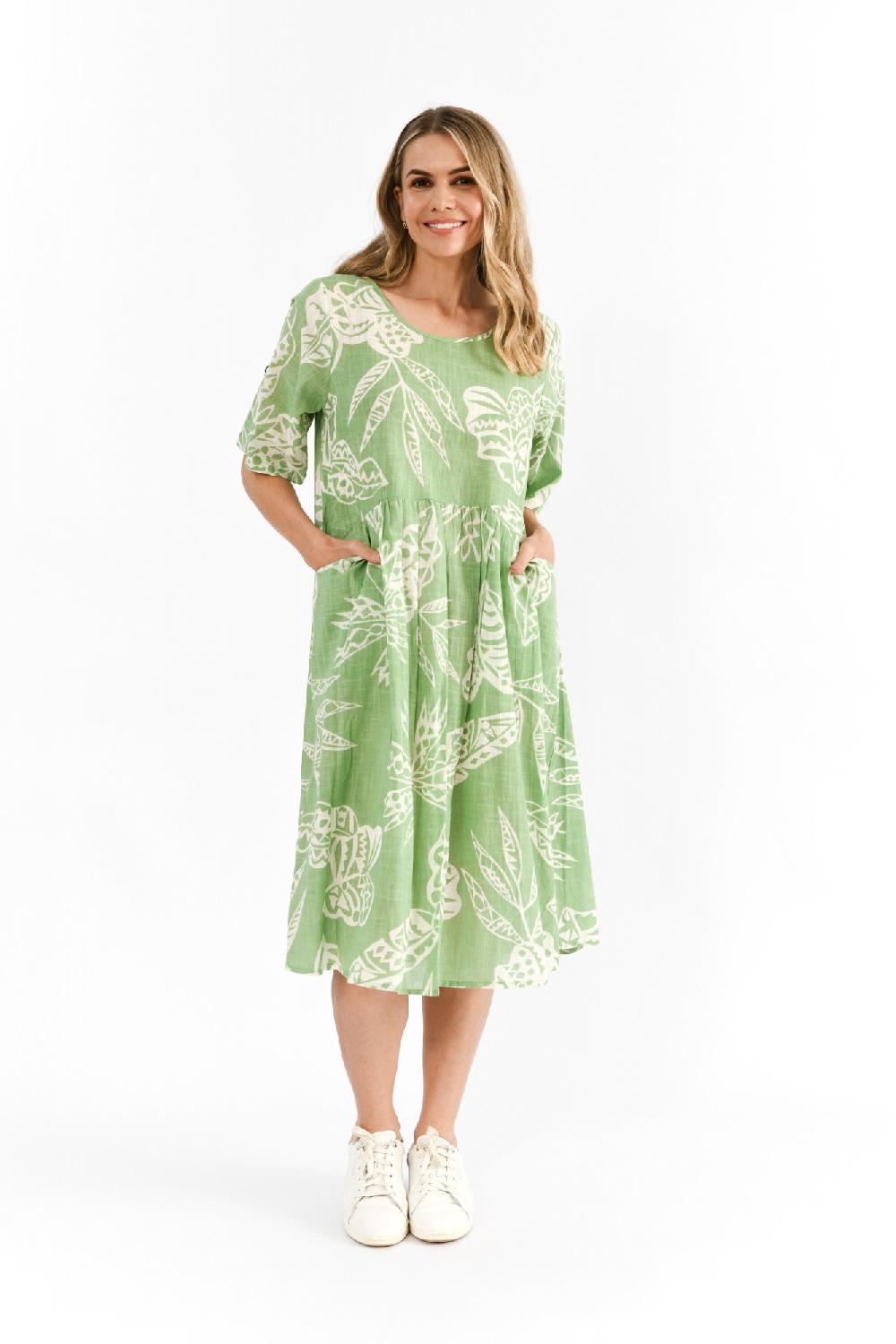 oriëntique Yvonne Dress Round Neck