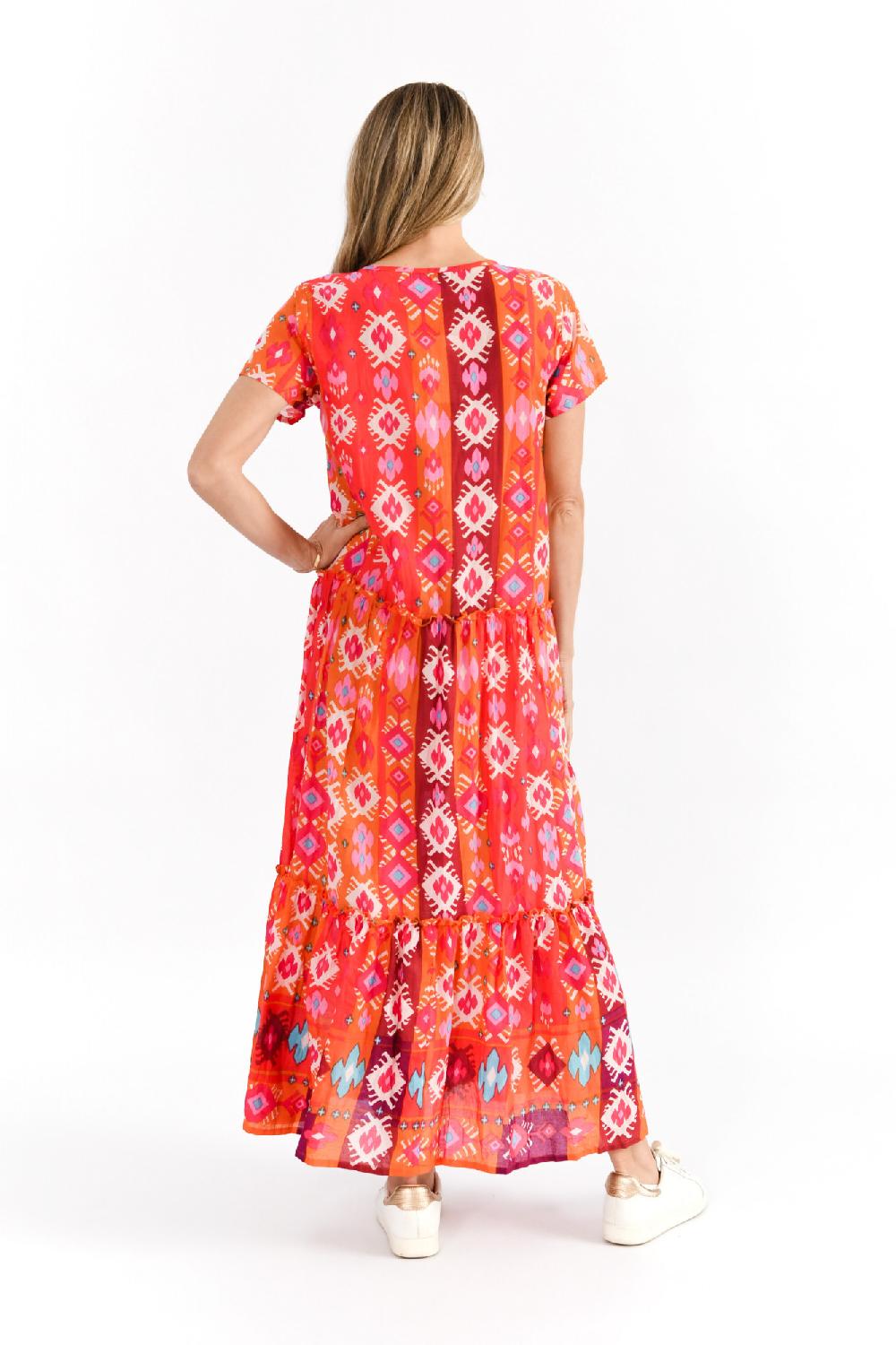 Oriëntique Zola V Neck Maxi Dress