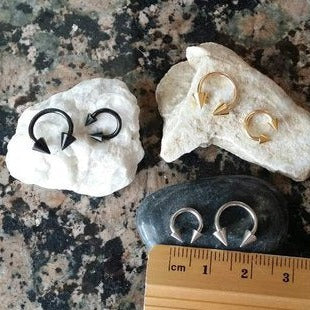 Origami Jewellery 16g Horseshoe Ring With Cone Ends