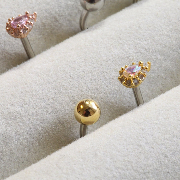 origami jewellery 16g Iridescent Teardrop Medusa Ring