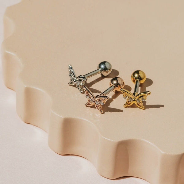 Origami Jewellery Intricate Butterfly Cartilage Earring