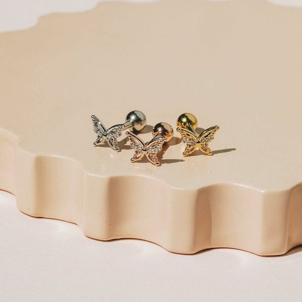 Origami Jewellery Intricate Butterfly Cartilage Earring