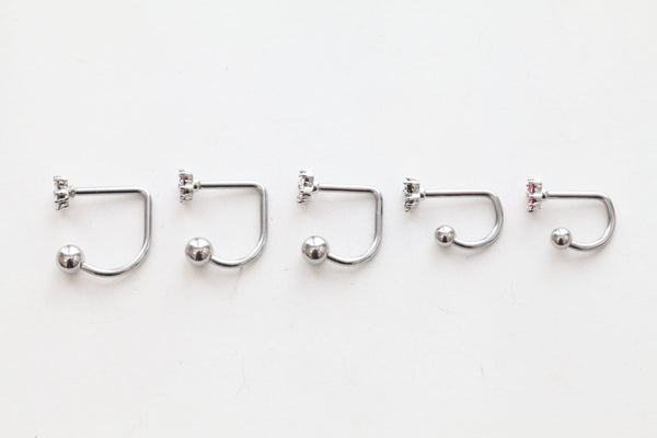 Origami Jewellery Mini Iridescent 4 Petal Medusa Piercing