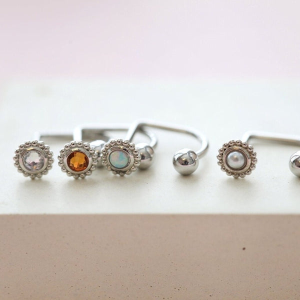 origami jewellery 16g Birthstone Medusa Ring