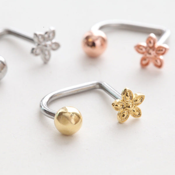 Origami Jewellery 16g Flower Medusa Lip Piercing