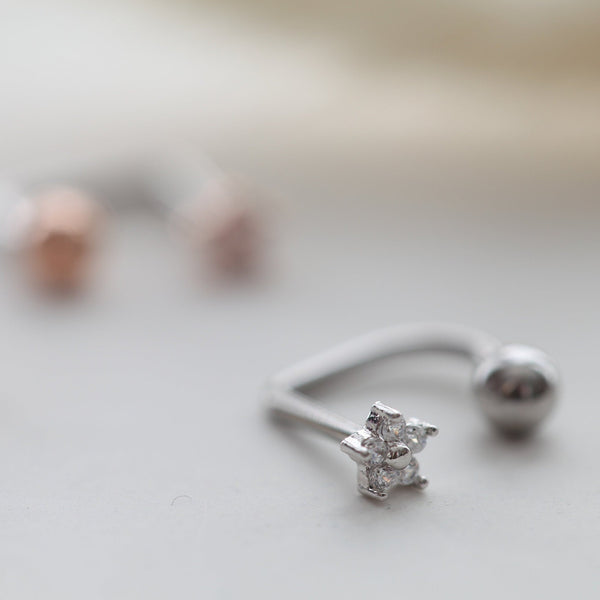 origami jewellery 16g Flower Medusa Lip Piercing