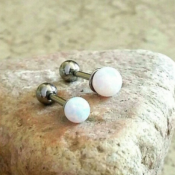 Origami Jewellery 16g Opal Cartilage Earring