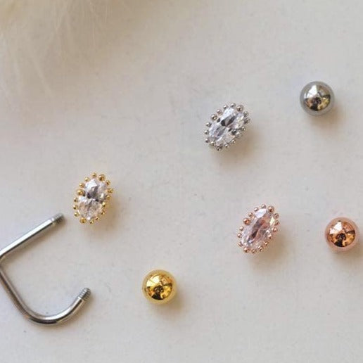 Origami Jewellery 16g Oval Medusa Piercing