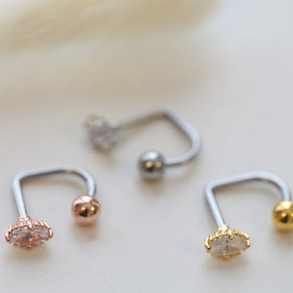 Origami Jewellery 16g Oval Medusa Piercing