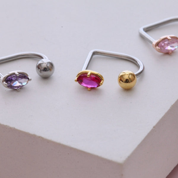 origami jewellery 16g Oval Medusa Piercing