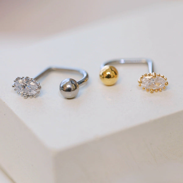 origami jewellery 16g Oval Medusa Piercing