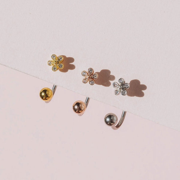 Origami Jewellery 16g Round Flower Medusa Piercing